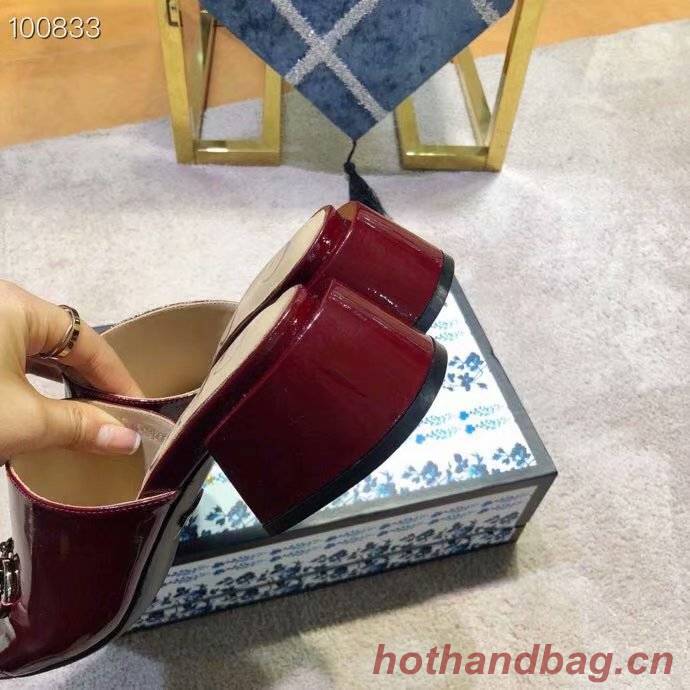 Gucci lady slippers GG1501BL-3 5CM height Gucci lady slippers GG1501BL-3 5CM height