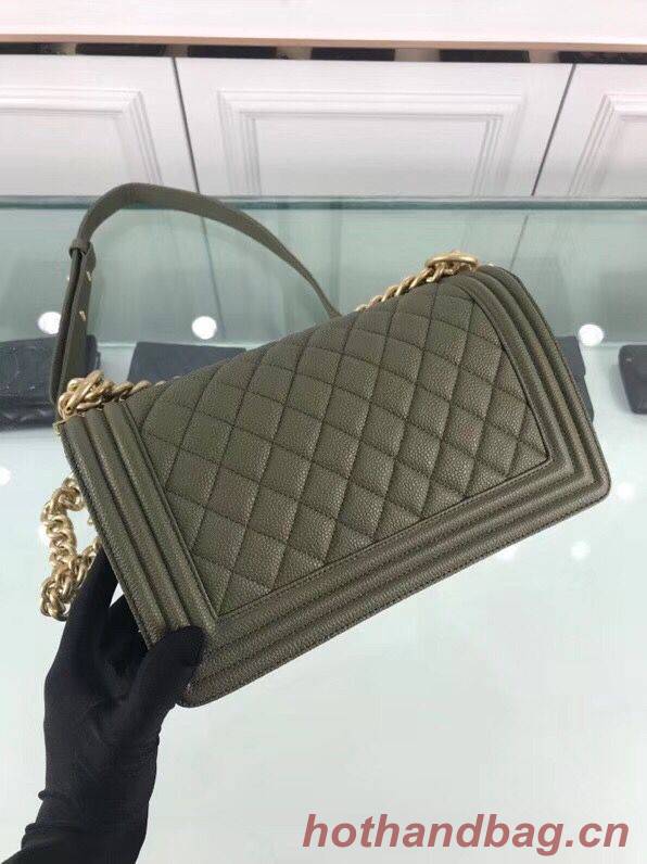 Chanel Leboy Original Calfskin leather Shoulder Bag Dark Green A67086 Gold Chanel Leboy Original Calfskin leather Shoulder Bag Dark Green A67086 Gold