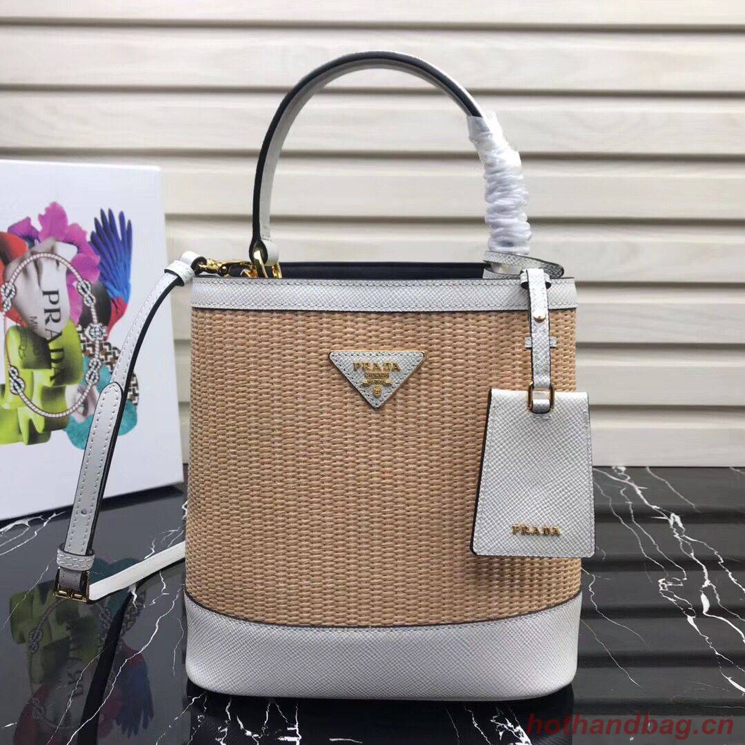 Prada Double Medium bag 1BA210 White Prada Double Medium bag 1BA210 White