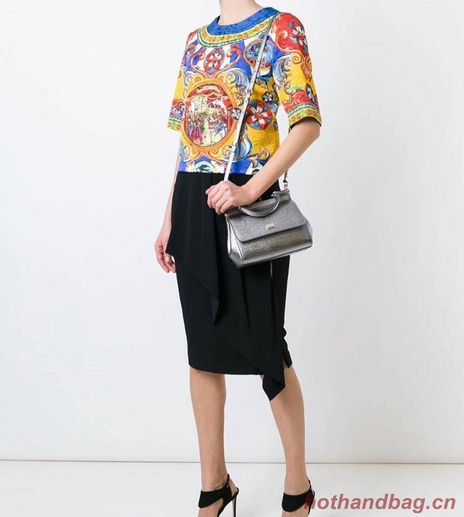 Dolce & Gabbana SICILY Bag Calfskin Leather 4135 Dolce & Gabbana SICILY Bag Calfskin Leather 4135