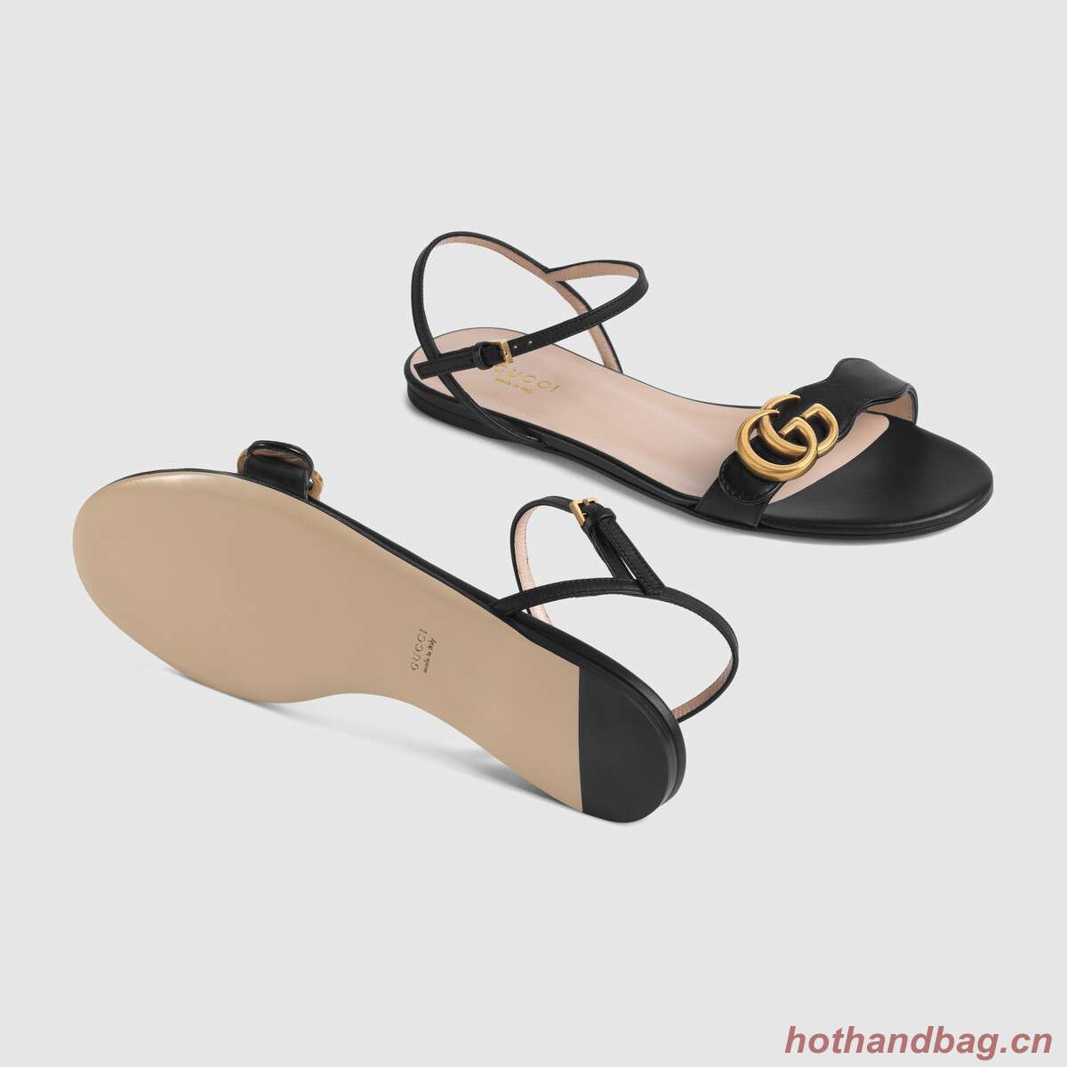 Gucci Leather Double G sandal GG1533BL-1 Gucci Leather Double G sandal GG1533BL-1