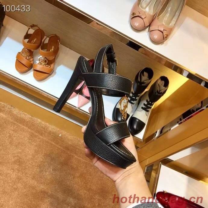 Louis Vuitton lady leather Sandals LV955SY-1 10CM height Louis Vuitton lady leather Sandals LV955SY-1 10CM height