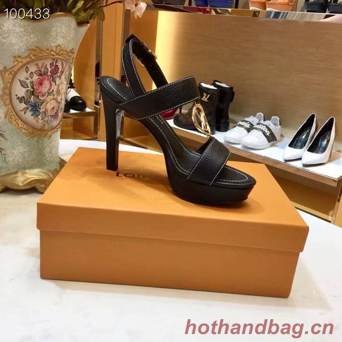 Louis Vuitton lady leather Sandals LV955SY-1 10CM height Louis Vuitton lady leather Sandals LV955SY-1 10CM height