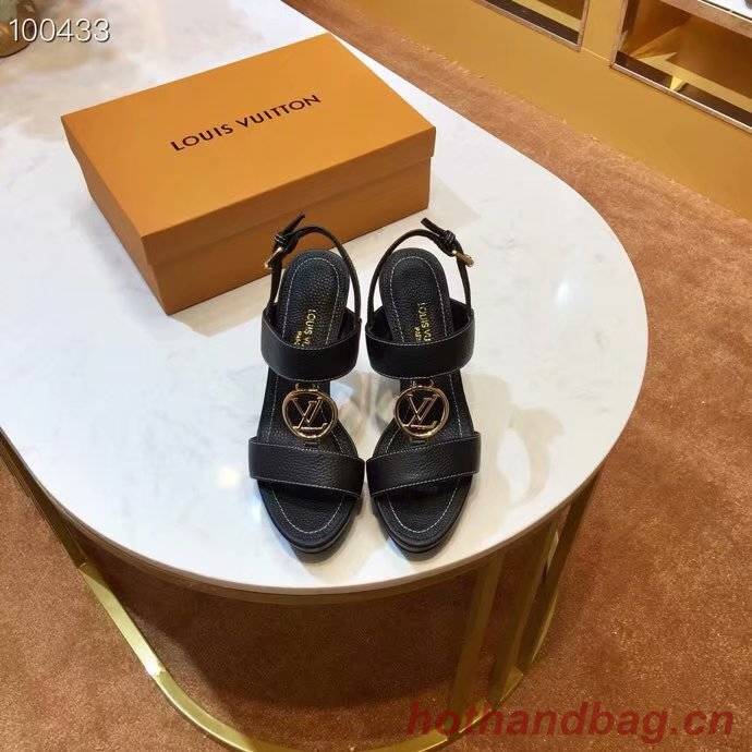 Louis Vuitton lady leather Sandals LV955SY-1 10CM height Louis Vuitton lady leather Sandals LV955SY-1 10CM height