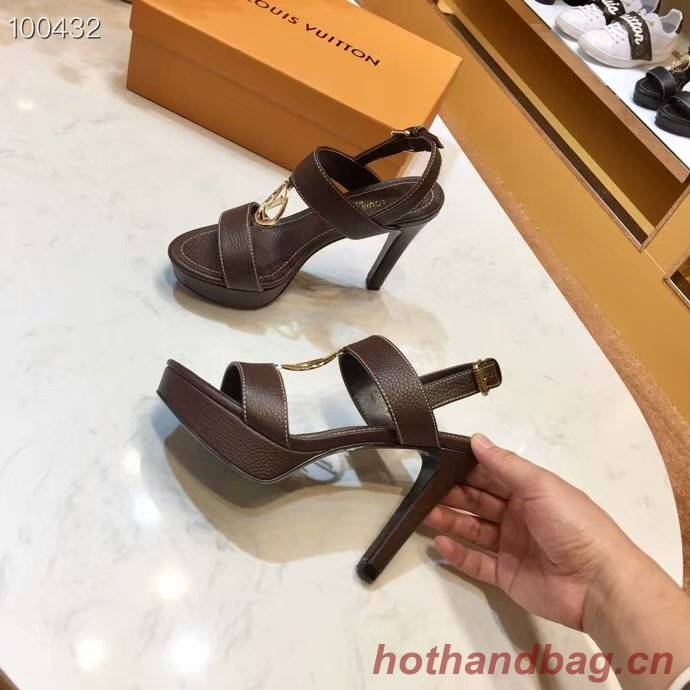 Louis Vuitton lady leather Sandals LV955SY-2 10CM height Louis Vuitton lady leather Sandals LV955SY-2 10CM height
