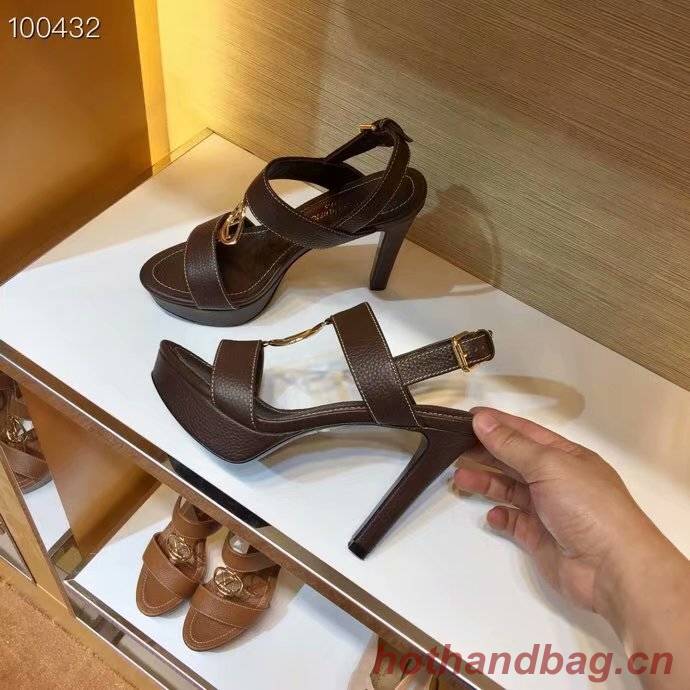 Louis Vuitton lady leather Sandals LV955SY-2 10CM height Louis Vuitton lady leather Sandals LV955SY-2 10CM height