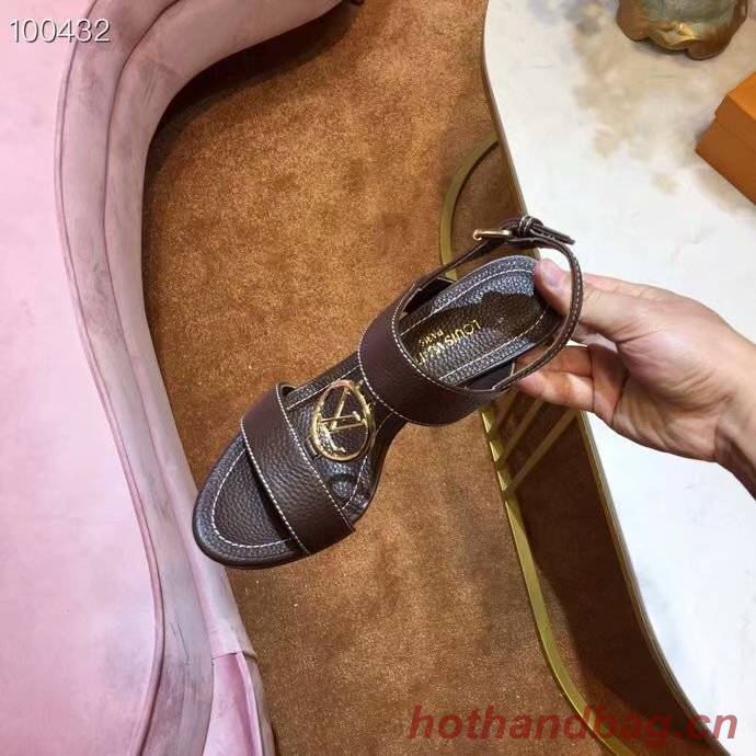 Louis Vuitton lady leather Sandals LV955SY-2 10CM height Louis Vuitton lady leather Sandals LV955SY-2 10CM height