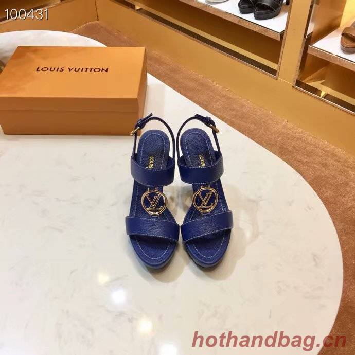 Louis Vuitton lady leather Sandals LV955SY-3 10CM height Louis Vuitton lady leather Sandals LV955SY-3 10CM height