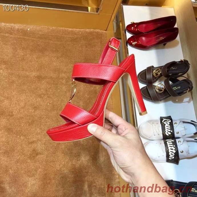 Louis Vuitton lady leather Sandals LV955SY-4 10CM height Louis Vuitton lady leather Sandals LV955SY-4 10CM height