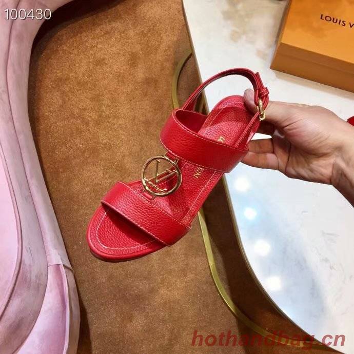 Louis Vuitton lady leather Sandals LV955SY-4 10CM height Louis Vuitton lady leather Sandals LV955SY-4 10CM height
