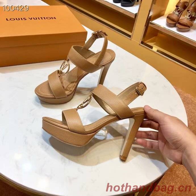 Louis Vuitton lady leather Sandals LV955SY-5 10CM height Louis Vuitton lady leather Sandals LV955SY-5 10CM height
