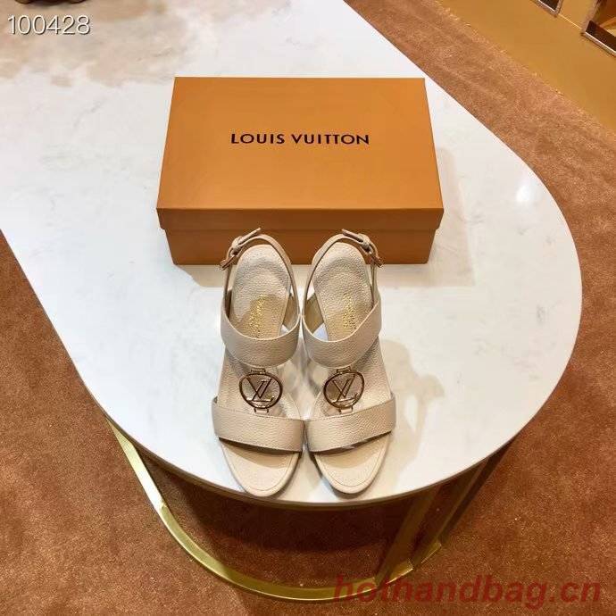 Louis Vuitton lady leather Sandals LV955SY-6 10CM height Louis Vuitton lady leather Sandals LV955SY-6 10CM height