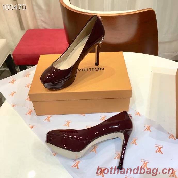 Louis Vuitton lady leather Shoes LV954SY-5 10.5CM height Louis Vuitton lady leather Shoes LV954SY-5 10.5CM height