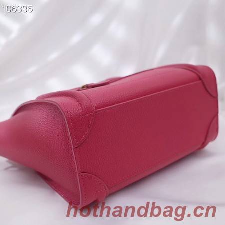 CELINE NANO LUGGAGE BAG IN LAMINATED LAMBSKIN 189244-16