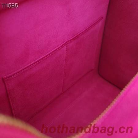 CELINE MICRO LUGGAGE HANDBAG IN LAMINATED LAMBSKIN 167793-24