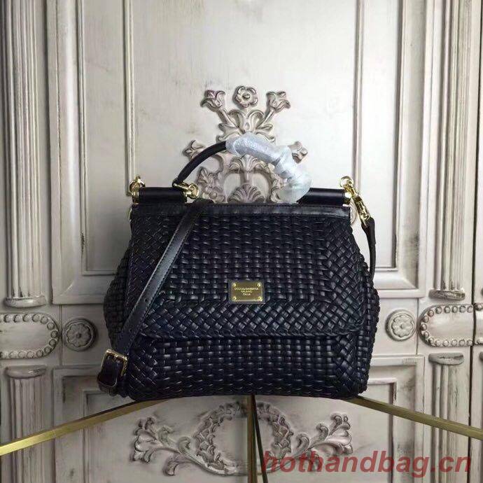 Dolce & Gabbana Origianl Wicker Bag DG8632 Black Dolce & Gabbana Origianl Wicker Bag DG8632 Black