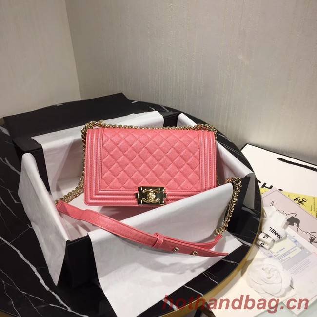 Chanel Le Boy Flap Shoulder Bag Original Leather Pink A67086 Gold Chanel Le Boy Flap Shoulder Bag Original Leather Pink A67086 Gold