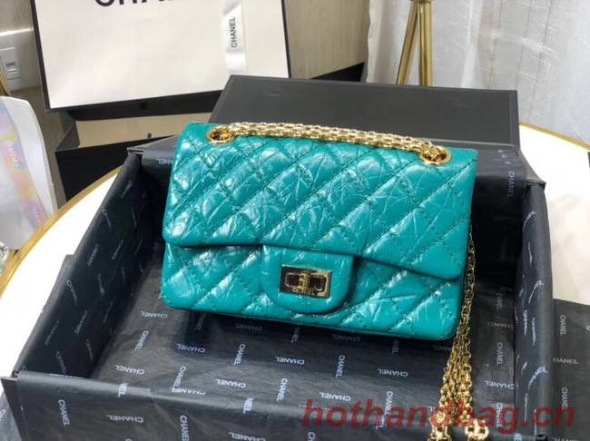 Chanel Shoulder Bag Original Leather Green AS0874 Gold Chanel Shoulder Bag Original Leather Green AS0874 Gold