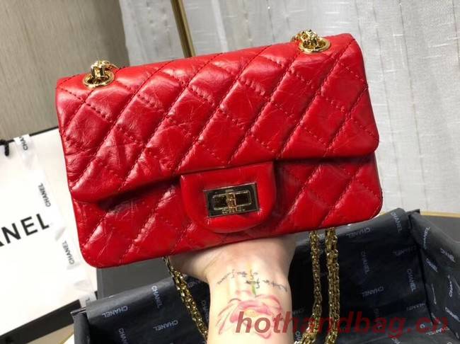 Chanel Shoulder Bag Original Leather Red AS0874 Gold Chanel Shoulder Bag Original Leather Red AS0874 Gold