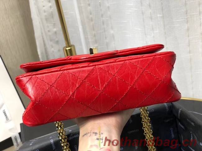 Chanel Shoulder Bag Original Leather Red AS0874 Gold Chanel Shoulder Bag Original Leather Red AS0874 Gold