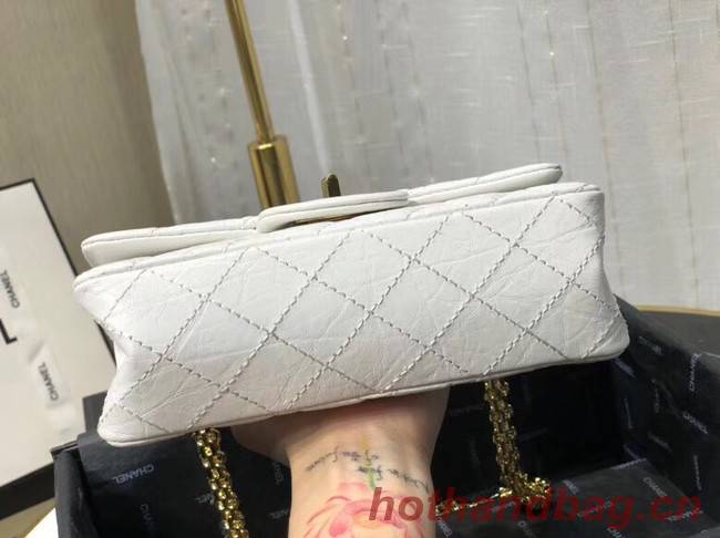 Chanel Shoulder Bag Original Leather White AS0874 Gold Chanel Shoulder Bag Original Leather White AS0874 Gold
