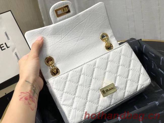 Chanel Shoulder Bag Original Leather White AS0874 Gold Chanel Shoulder Bag Original Leather White AS0874 Gold