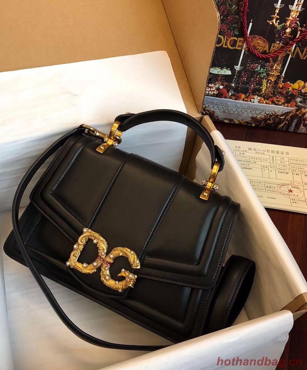 Dolce & Gabbana Origianl Leather Bag 4916 Black Dolce & Gabbana Origianl Leather Bag 4916 Black