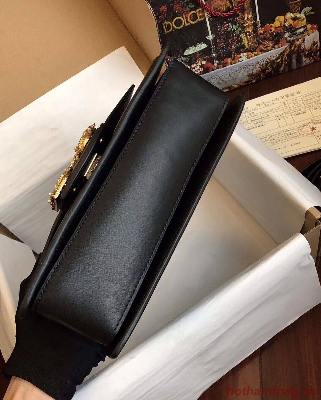 Dolce & Gabbana Origianl Leather Bag 4916 Black Dolce & Gabbana Origianl Leather Bag 4916 Black