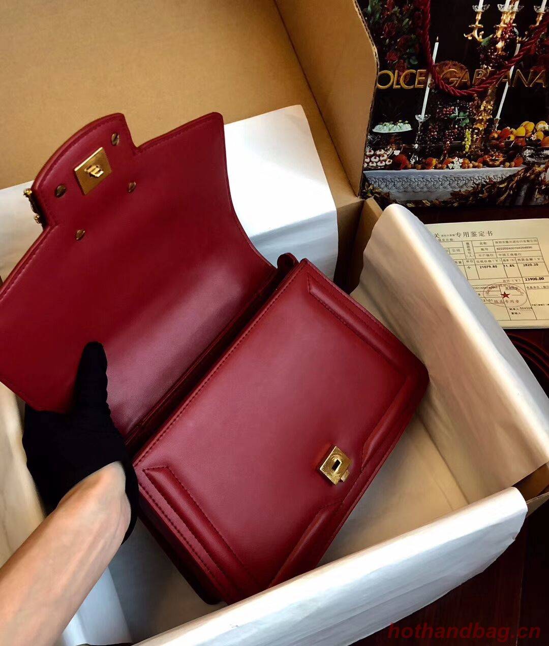 Dolce & Gabbana Origianl Leather Bag 4916 Red Dolce & Gabbana Origianl Leather Bag 4916 Red