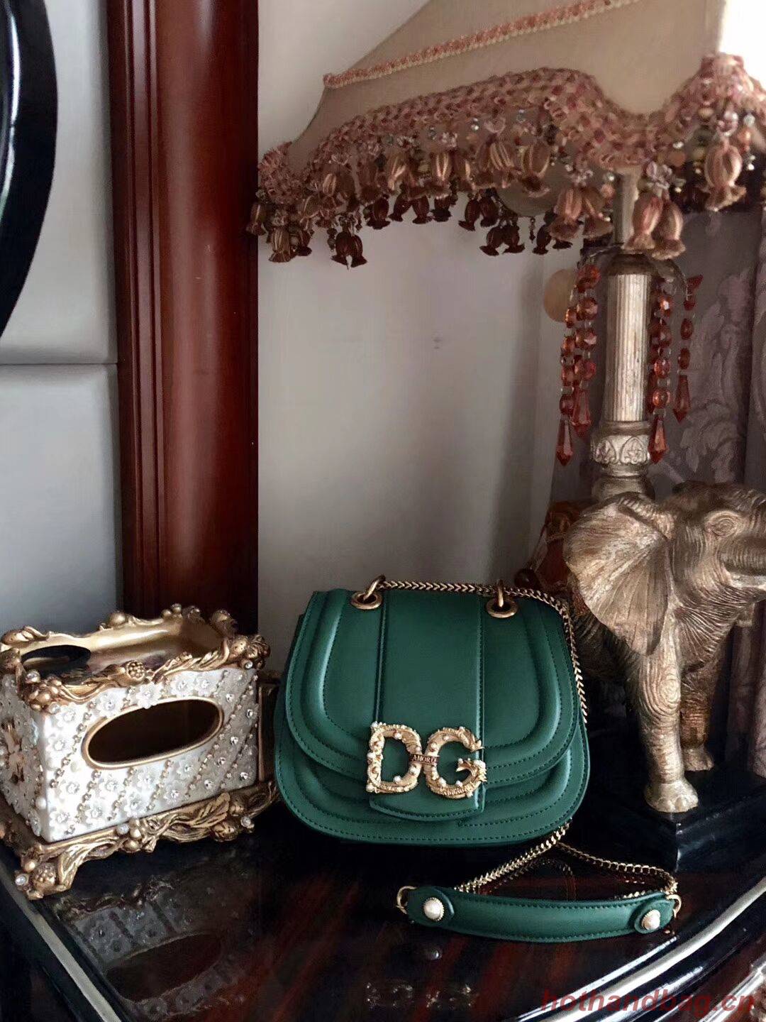 Dolce & Gabbana Origianl Leather Bag 4917 Green Dolce & Gabbana Origianl Leather Bag 4917 Green