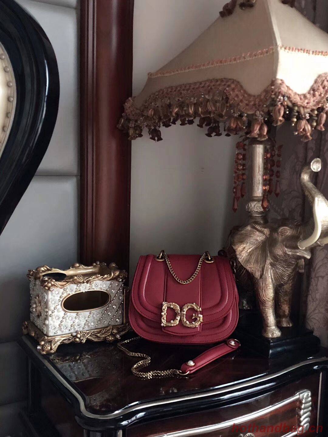 Dolce & Gabbana Origianl Leather Bag 4917 Red&Green Dolce & Gabbana Origianl Leather Bag 4917 Red&Green