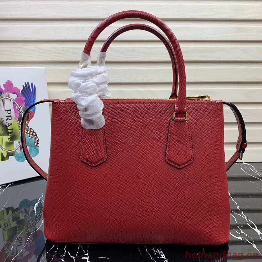 Prada Galleria Saffiano Leather Bag 1BA232 Red Prada Galleria Saffiano Leather Bag 1BA232 Red