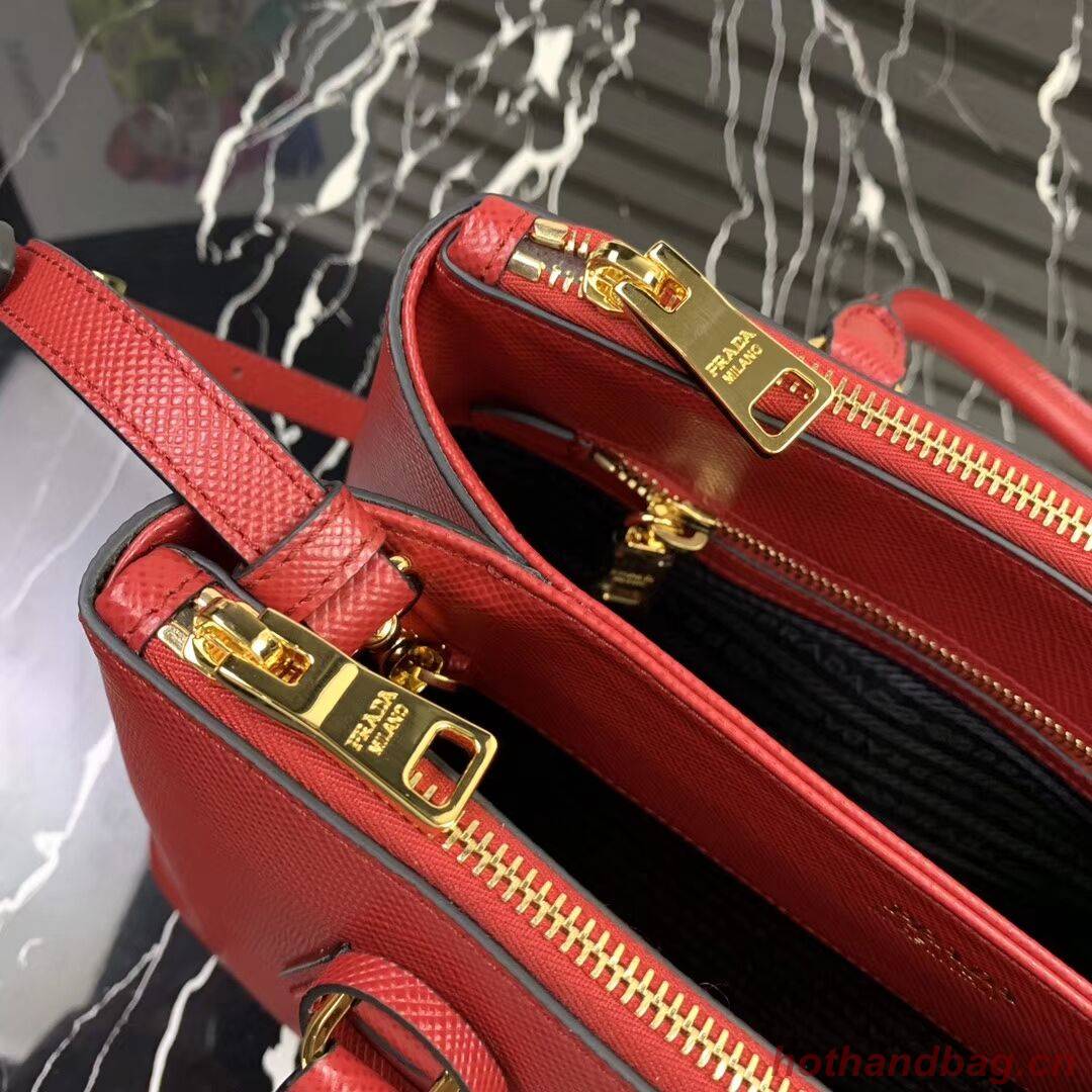 Prada Galleria Saffiano Leather Bag 1BA232 Red Prada Galleria Saffiano Leather Bag 1BA232 Red