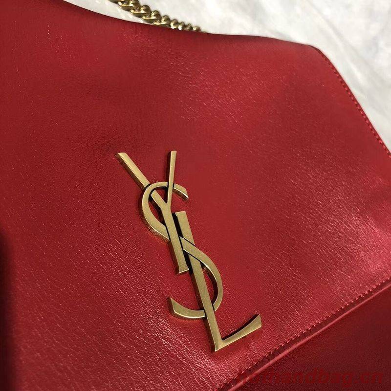 Yves Saint Laurent Double Skin Use Original Leather Shoulder Bag Y553804 Red Yves Saint Laurent Double Skin Use Original Leather Shoulder Bag Y553804 Red