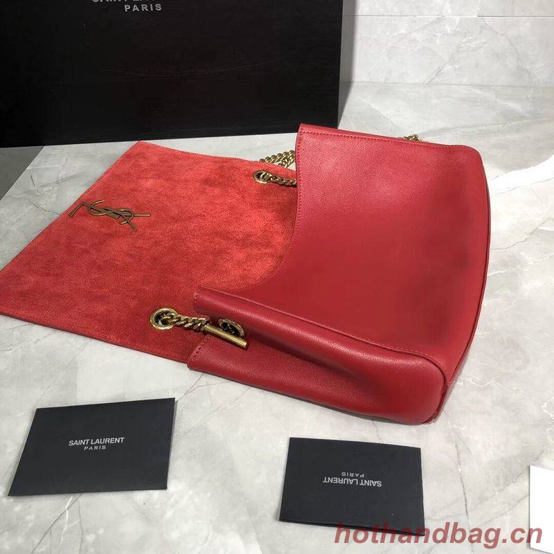 Yves Saint Laurent Double Skin Use Original Leather Shoulder Bag Y553804 Red Yves Saint Laurent Double Skin Use Original Leather Shoulder Bag Y553804 Red