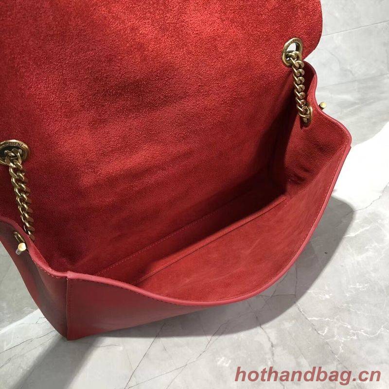 Yves Saint Laurent Double Skin Use Original Leather Shoulder Bag Y553804 Red Yves Saint Laurent Double Skin Use Original Leather Shoulder Bag Y553804 Red