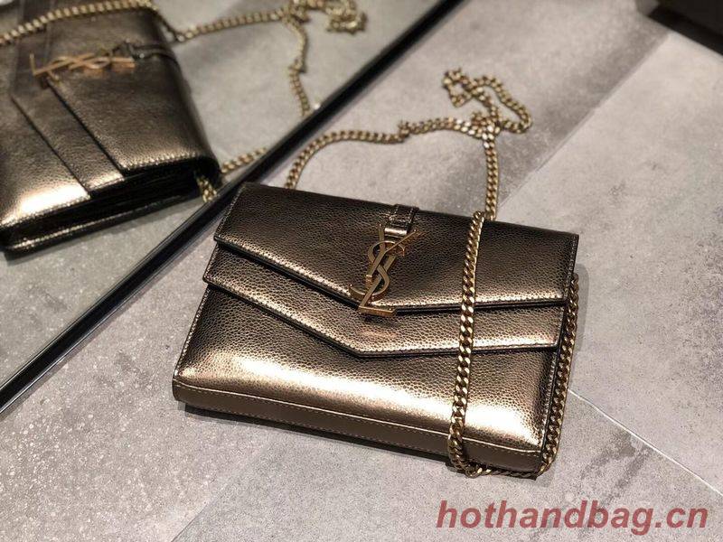 Yves Saint Laurent Original Leather Shoulder Bag Y554763 Bronze Gold