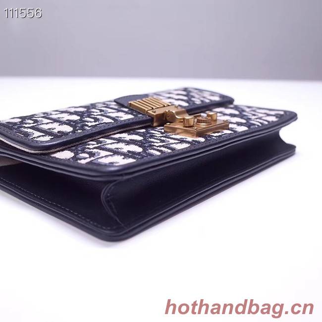 Dior DIORAMA leather Chain bag S2012 blue