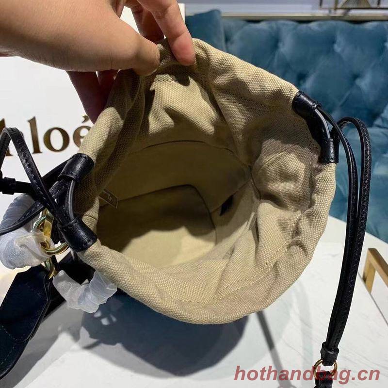 Chloe Roy Mini Smooth Leather Bucket Bag 3S508 Black Chloe Roy Mini Smooth Leather Bucket Bag 3S508 Black