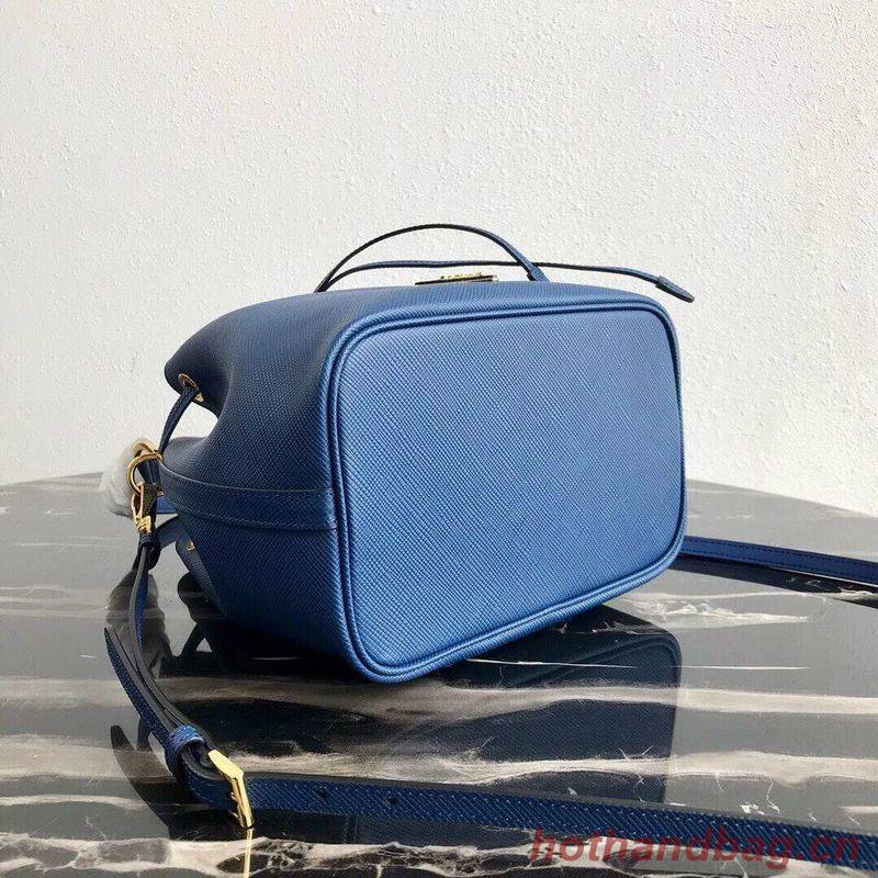 Prada Galleria Saffiano Leather Bag 1BE032 Blue Prada Galleria Saffiano Leather Bag 1BE032 Blue