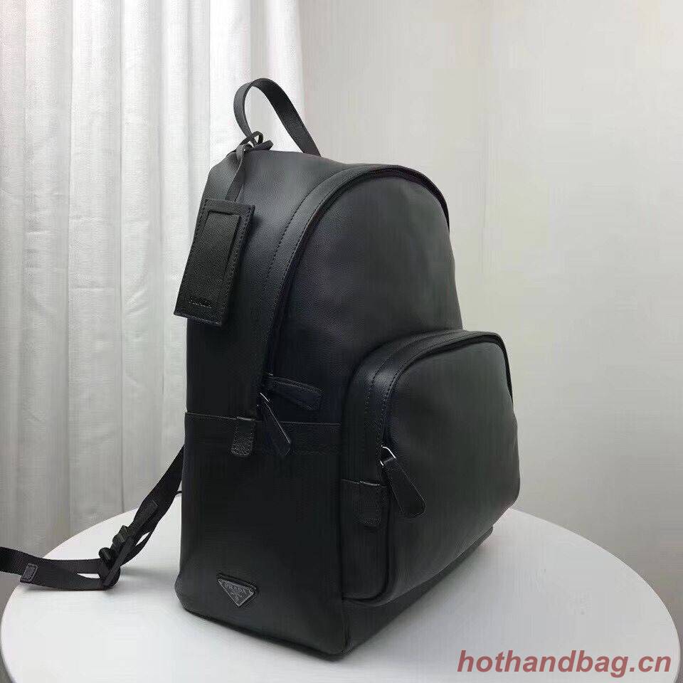 Prada Original Calfskin Leather Backpack Bag 2VZ066 Black Prada Original Calfskin Leather Backpack Bag 2VZ066 Black