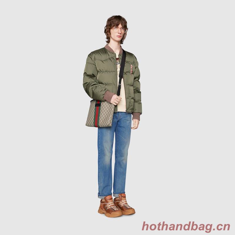 Gucci GG Supreme canvas shoulder bag 523335 apricot Gucci GG Supreme canvas shoulder bag 523335 apricot