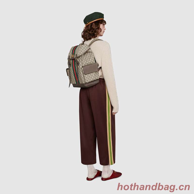 Gucci Ophidia canvas medium GG Backpack 598140 brown Gucci Ophidia canvas medium GG Backpack 598140 brown