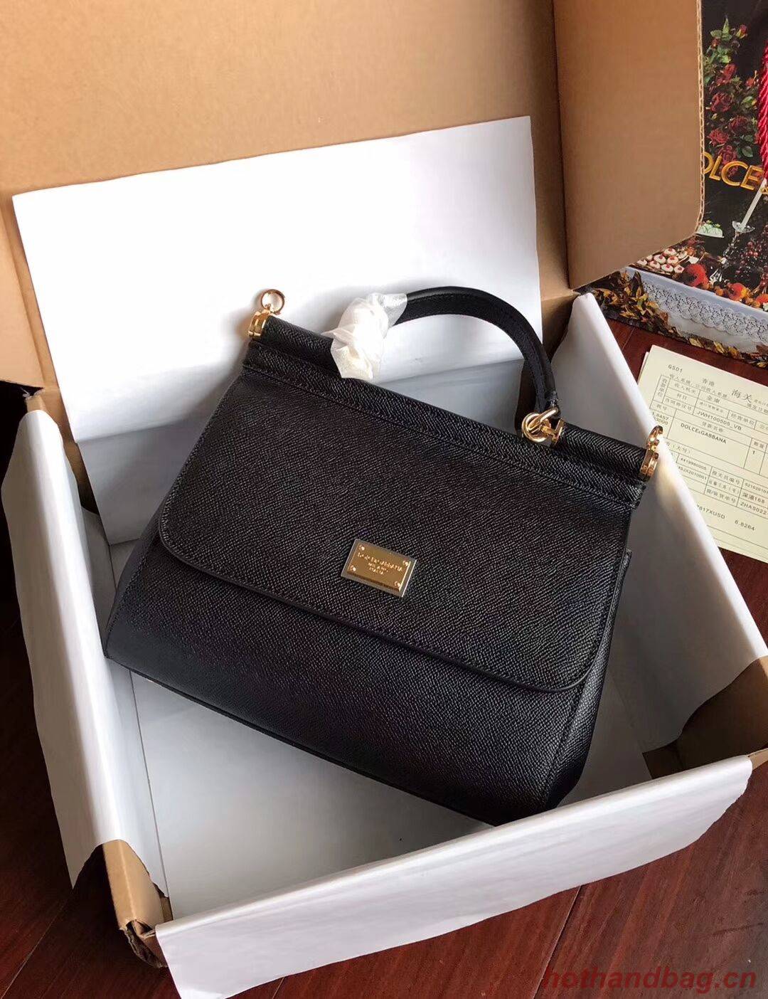 Dolce & Gabbana SICILY Bag Calfskin Leather BB4136TAC Dolce & Gabbana SICILY Bag Calfskin Leather BB4136TAC