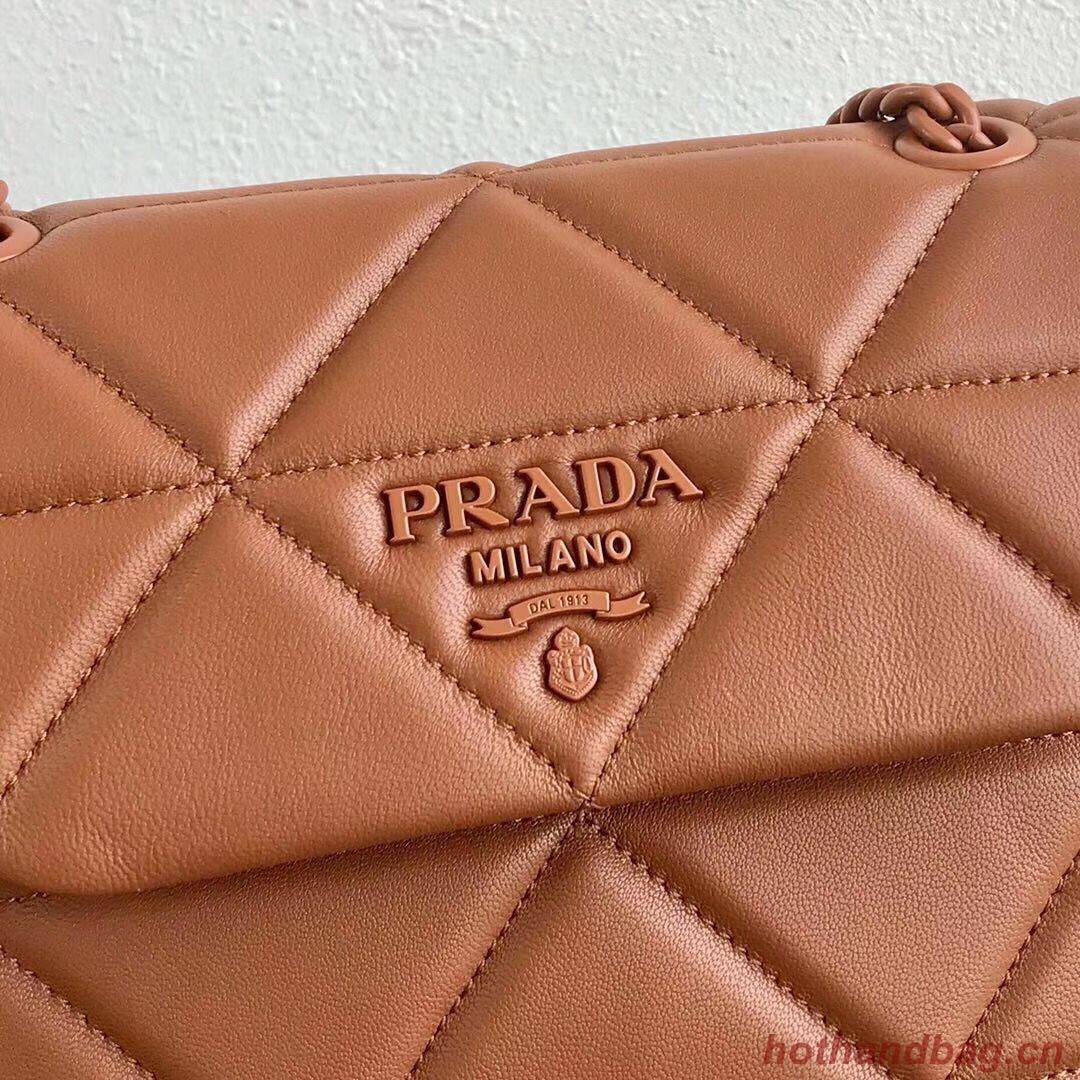 Small Prada Spectrum shoulder bag 1BD233 Brown Small Prada Spectrum shoulder bag 1BD233 Brown