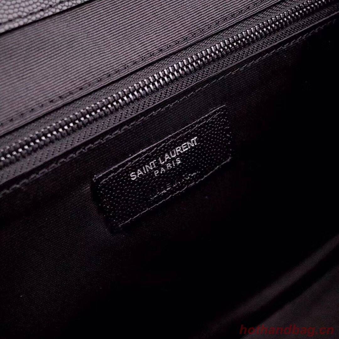 SAINT LAURENT leather shoulder bag 392745 black&Black-toned hardware SAINT LAURENT leather shoulder bag 392745 black&Black-toned hardware