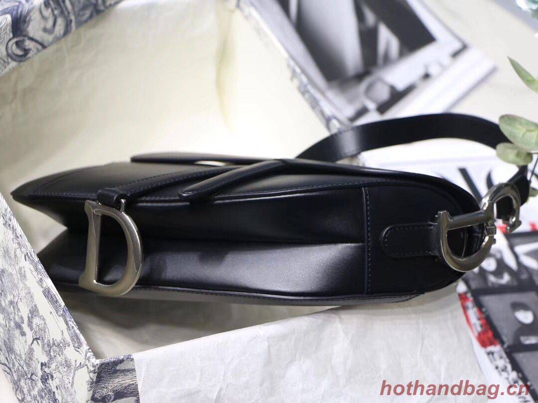 Dior BLACK SADDLE SOFT CALFSKIN BAG M0446V Dior BLACK SADDLE SOFT CALFSKIN BAG M0446V