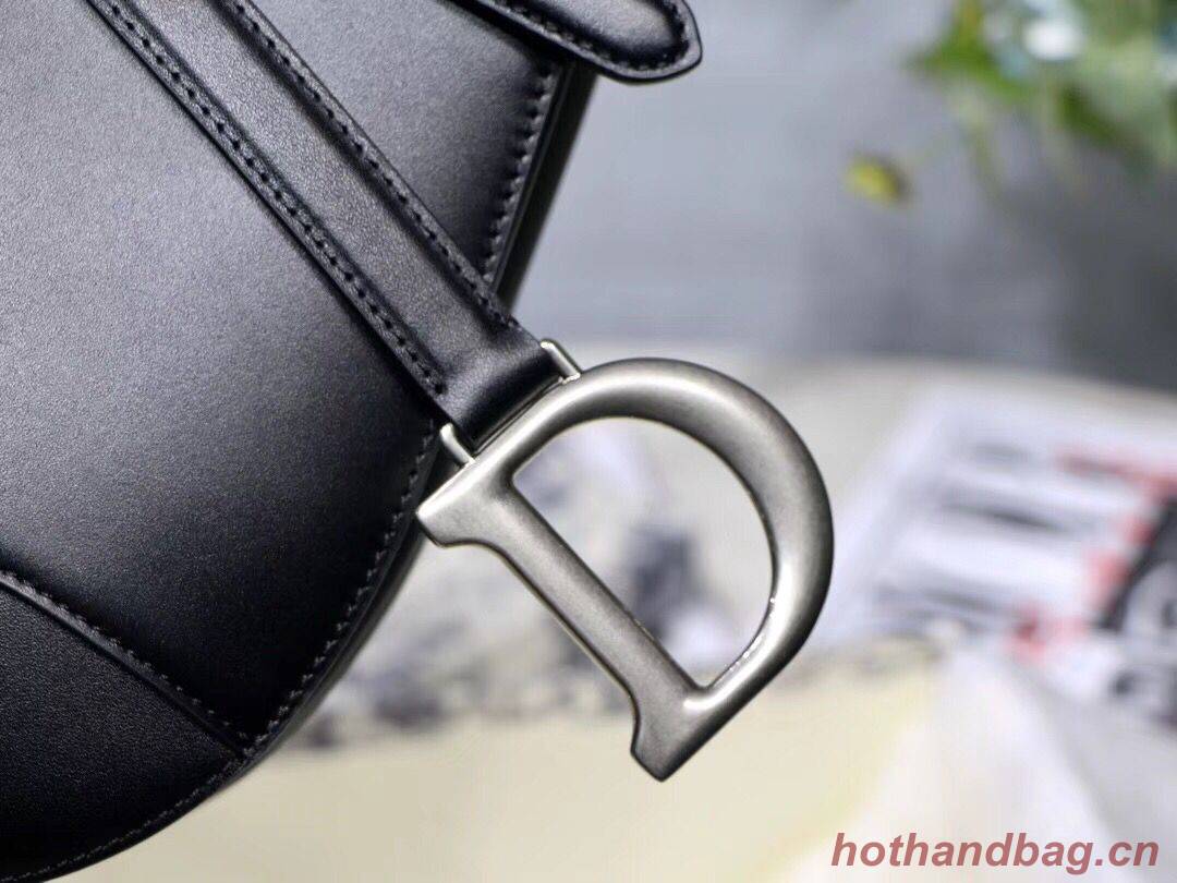 Dior BLACK SADDLE SOFT CALFSKIN BAG M0446V Dior BLACK SADDLE SOFT CALFSKIN BAG M0446V