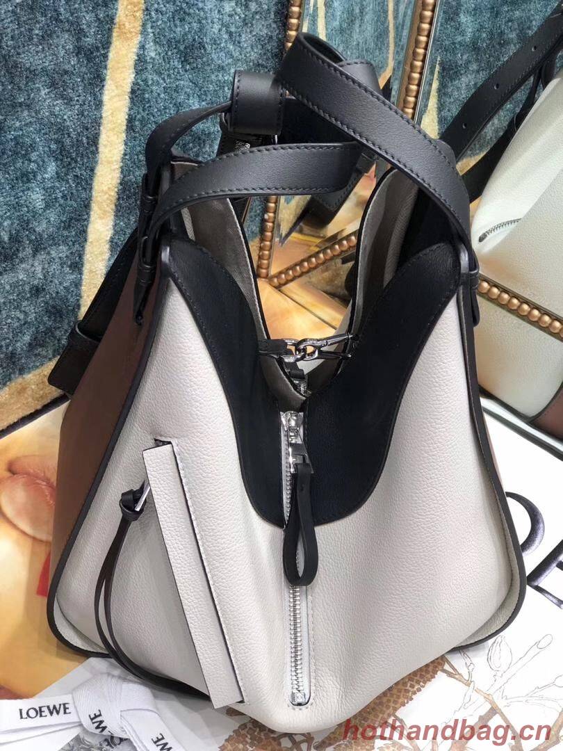 Loewe Hammock Small Bag Original Leather A6887 Brown&White&Black Loewe Hammock Small Bag Original Leather A6887 Brown&White&Black