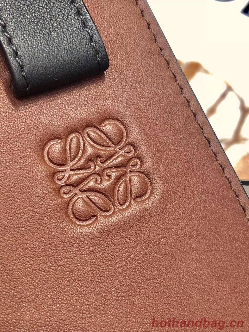 Loewe Hammock Small Bag Original Leather A6887 Brown&White&Black Loewe Hammock Small Bag Original Leather A6887 Brown&White&Black